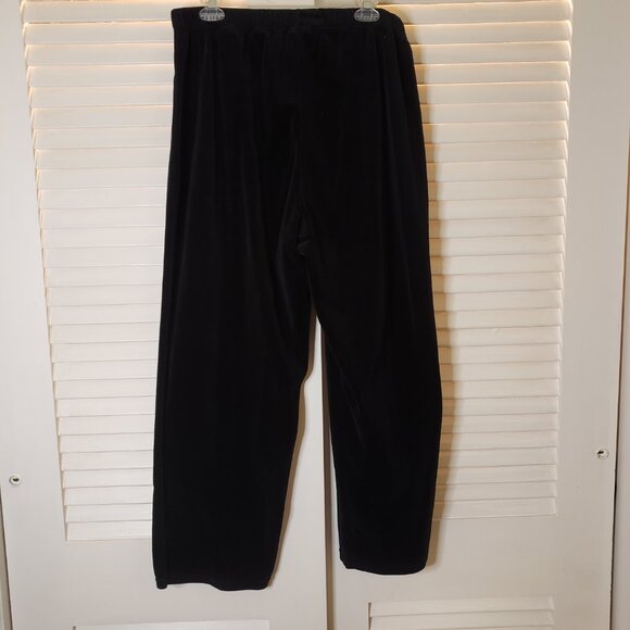 Excellent Condition Black Velour Pants (1X) - Picture 5 of 9